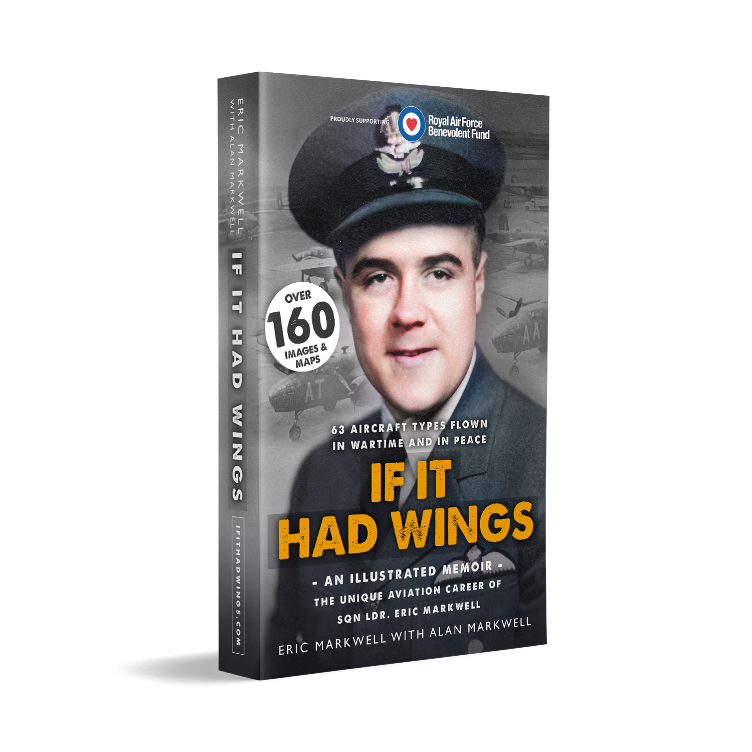 Book cover design  of "If It Had Wings" by Alan Markwell. Book Developmental editing, copy editing and proofreading is Claire Sanders. Discover more about Claire's work at clairesanders.uk